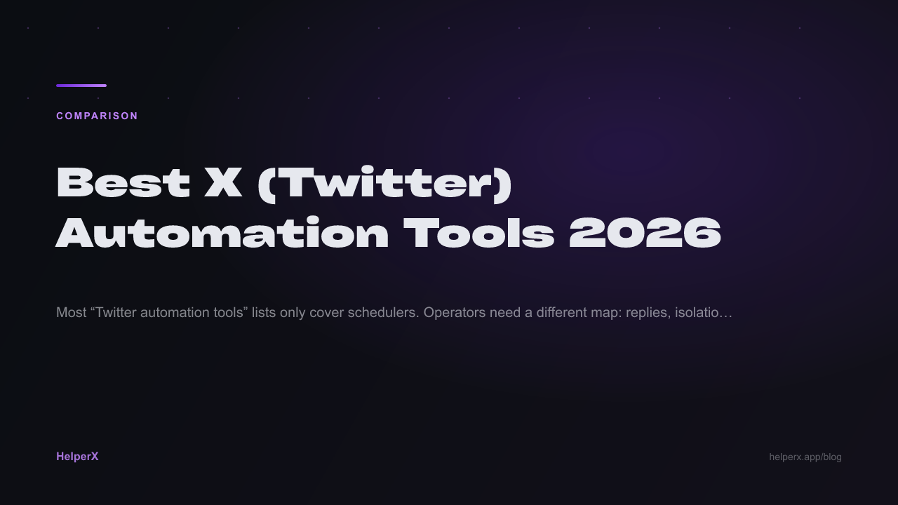 Best X (Twitter) Automation Tools 2026