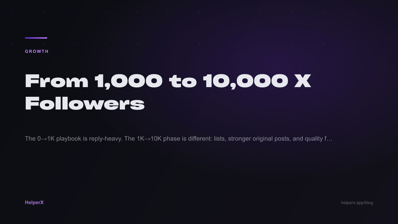 팔로워 1,000명에서 10,000명까지